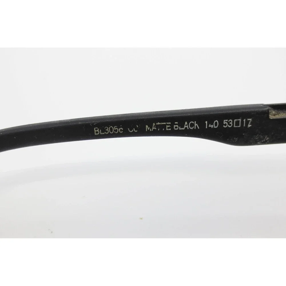Balmain BL3058 Matte Black Rectangular Eyeglass Frames Made in France 53-17-140